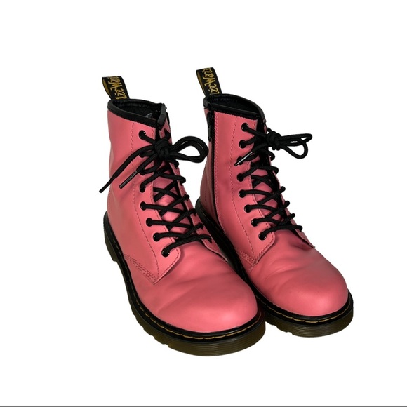 Dr. Martens Acid Pink Smooth Leather 1460 J Boots - Picture 7 of 15